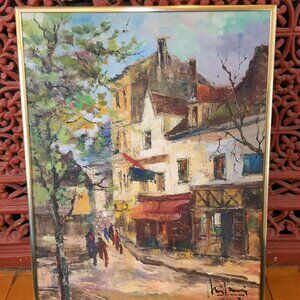 Framed Gino Milani Oil Painting